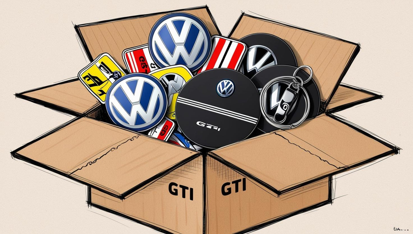 For GTI drivers Mystery Car Decal and Accessoires Box
