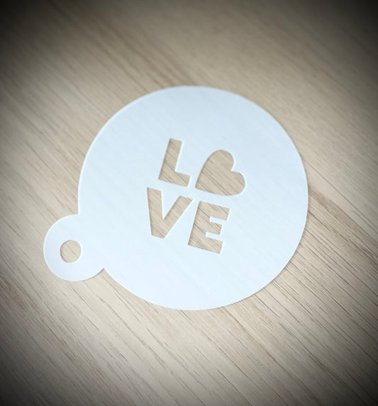Mylar koffie stencil – Decoratie sjabloon voor cappuccino, latte art, koekjes en gebak – Herbruikbaar en makkelijk schoon te maken.