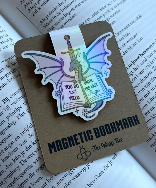 Magnetic bookmark cute bat flowers