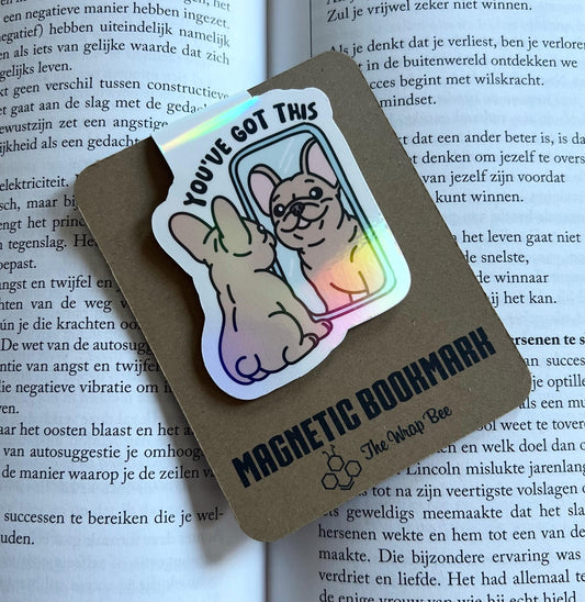 Magnetic bookmark Frenchie yo’ve got this.