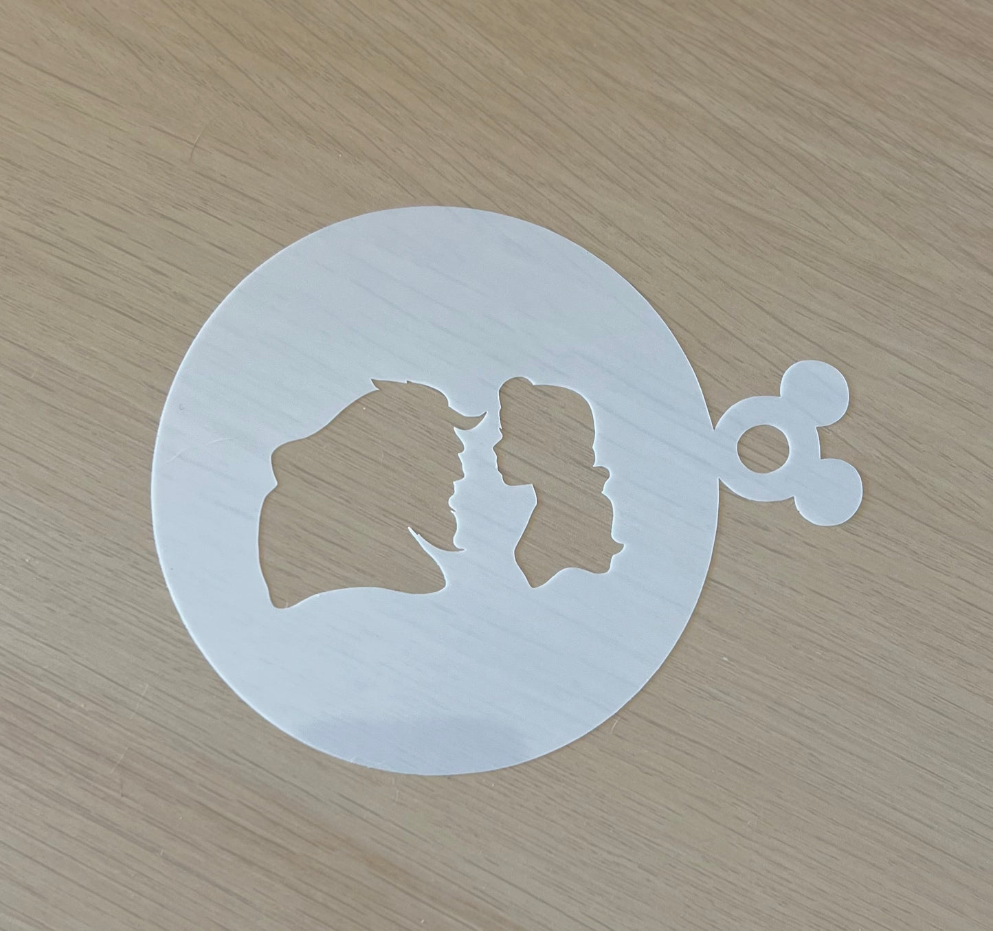 Mylar koffie stencil – Decoratie sjabloon voor cappuccino, latte art, koekjes en gebak – Herbruikbaar en makkelijk schoon te maken.