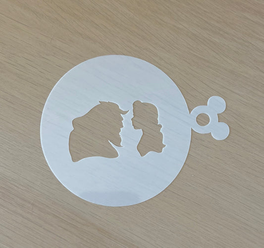 Mylar koffie stencil – Decoratie sjabloon voor cappuccino, latte art, koekjes en gebak – Herbruikbaar en makkelijk schoon te maken.