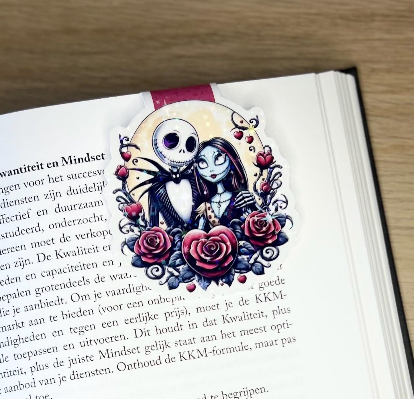 Magnetic bookmark sally&jack heart