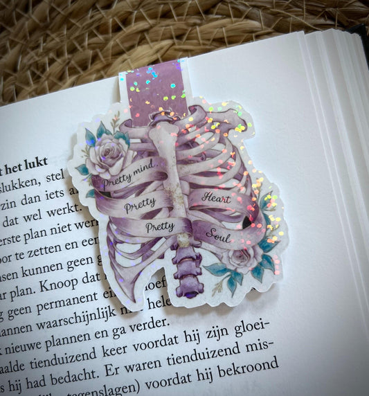 Magnetic bookmark cute bat flowers