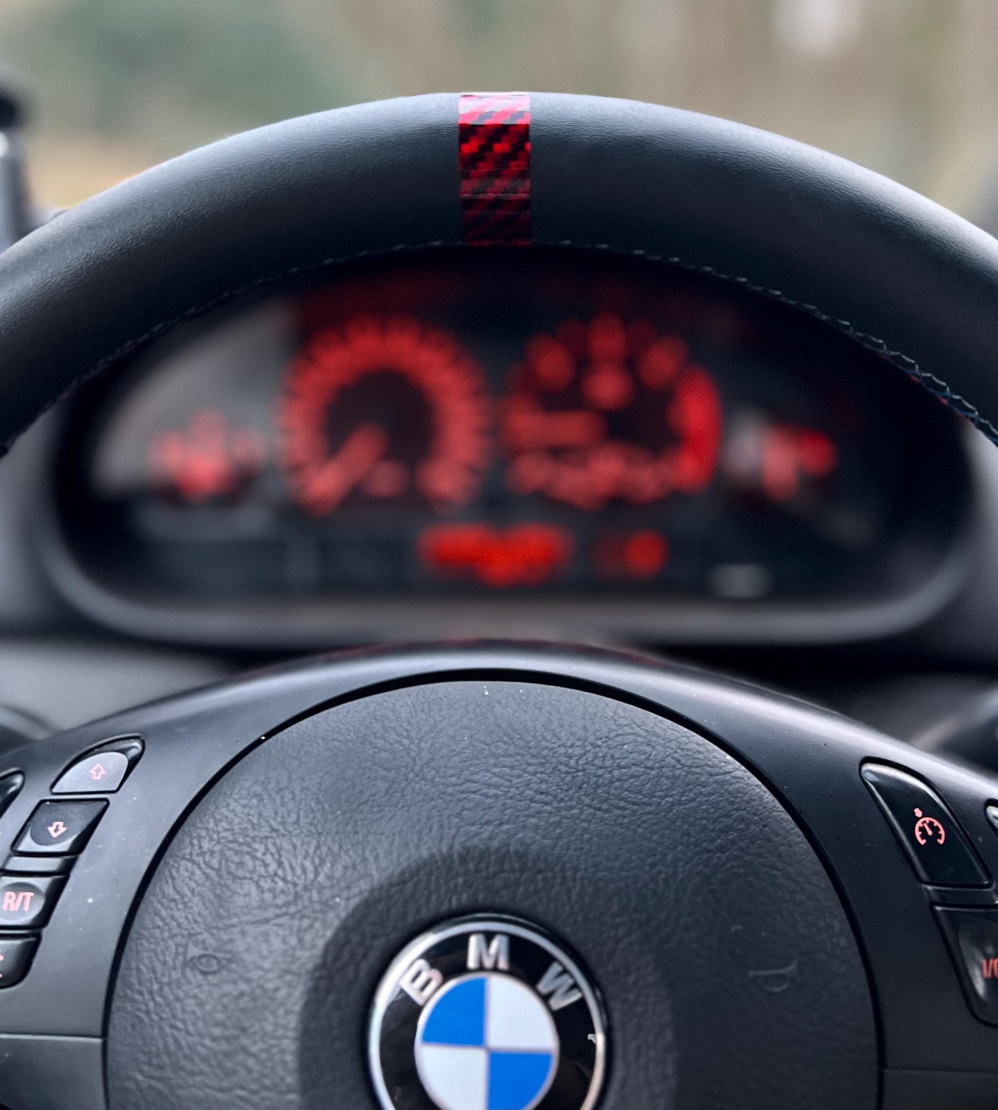 Universal Steering wheel vinyl stripe sticker / decal